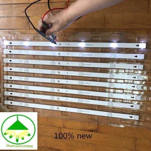 2 pcs/Lot LCD TV backlight strip TCL L32P1A L32F3301B 32D2900 32HR330M06A8V1 4C-LB3206 TCL D32A810 6LEDs each lamp bead is 6V