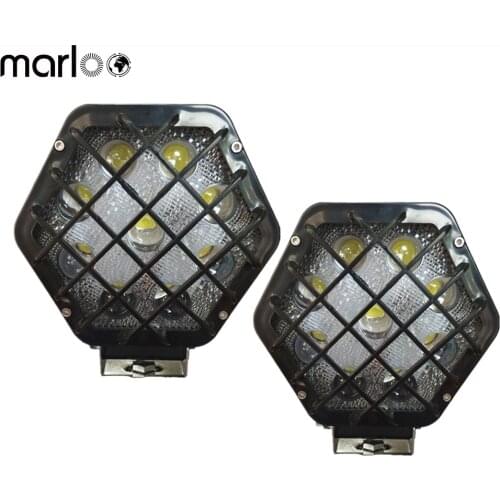 Marloo 5" Led work Light 27W 48W 5D Led Pods Offroad Fog Driving Lights, Extra Bright & Heavy Duty For Truck Pickup Jeep Boats