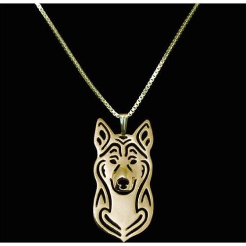 Newest Handmade Hollow Canaan Dog pendant women choker chain necklace Jewelry Pet Lovers Gift Idea