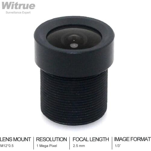 Cctv lens 2.5mm M12 Mount 1/3" F2.0 138 degree for security camera