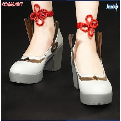 Genshin Impact Ganyu High Heels Cosplay Shoes For Women Halloween New 2021 Hot Game