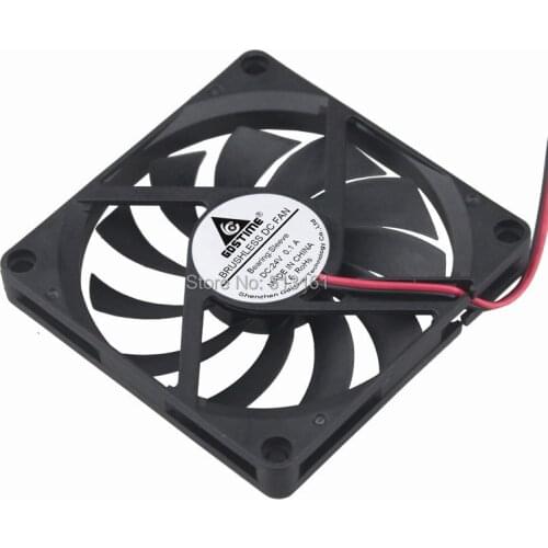 5PCS Gdstime 24Volt 80MM 8010S Brushless Ventilation 8cm 80MMx80MMx10mm Cooler Fan 24V