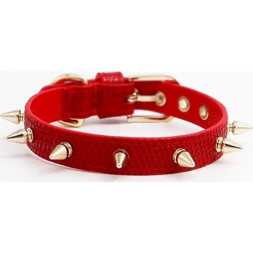 Spiked Pitbull Dog Collar Personalized Designer Leather Pet Collar Spikes Rivets Bulldog Collor Soft Leather High Quality
