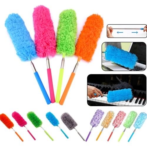 2020 Adjustable Microfiber Dusting Brush Extend Stretch Feather Home Duster Air-condition Car Furniture Household Cleaning Brush