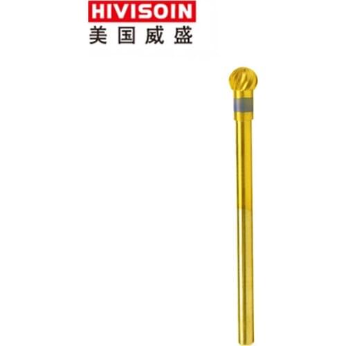 Gold Plain Cut - standard (6904.050) -Tungsten Carbide Burs - HIVISOIN Carbide Nail Drill Bit&Dental Burs