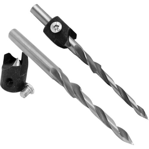 1PC HSS Wood Steps Drill Bit Self Centering Hole Saw Cutter Tools Set Carbon Steel Woodworking Punch Chamfering Screw Drill Bits