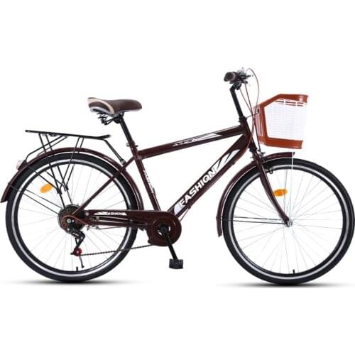 Commuter Bike 26 Inch Variable Speed Variable Vintage Retro Man and Woman Adult Bicycle Student City Light Tide