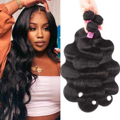 Unice Hair Body Wave Brazilian Hair Weave Bundles 1 Bundle 100% Human Hair Natural Color Remy Hair Extension