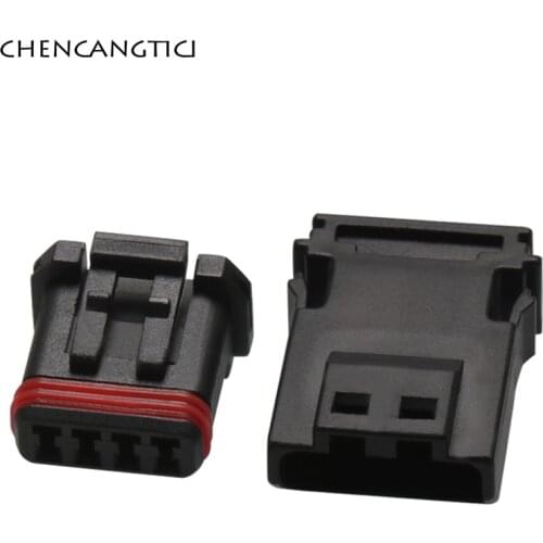 2 Sets 4 Pin Way Auto Electric Housing Plug Waterproof Wiring Harness Connector MX19004S51 MX19004P51 MX19004P52 MX19004S52