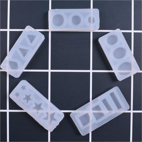 1 pcs Oval round start earring DIY Resin Decorative Craft Jewelry Making Mold Silicone Mould epoxy resin mold for jewelry