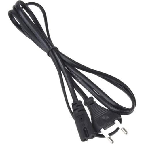 1pc Power Cord Cable EU 2-Prong Laptop AC Adapter Lead 2 Pin Top Sale In Stock Lead Wire Power Cord For Desktop Laptop