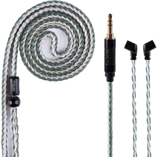 HiFiHear 16 Core Silver Plated Balanced Cable 2.5/3.5/4.4MM With MMCX/2pin/QDC Connector for BLON BL-03 BL-01 KZ ZSX ZAX ZSTX