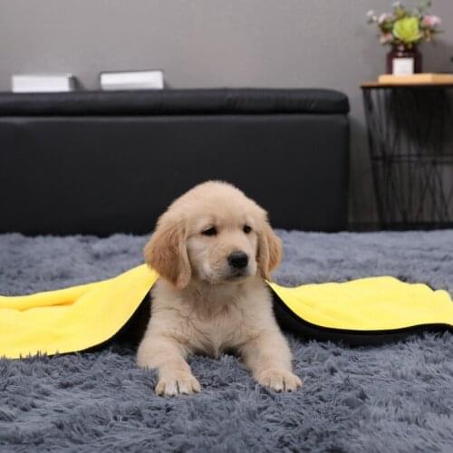 2020 New Pet Dog Towel Washing Drying Towel Thick Plush Polyester Fiber Pet Cleaning Product Pet Care Cleaning Wash Towels Plush