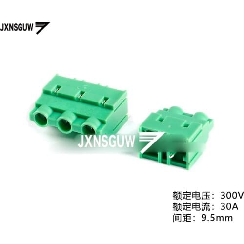 5PCS KF950-9.5-2P/3P straight Insert 300V/30A 9.5mm spacing Screw type PCB terminal