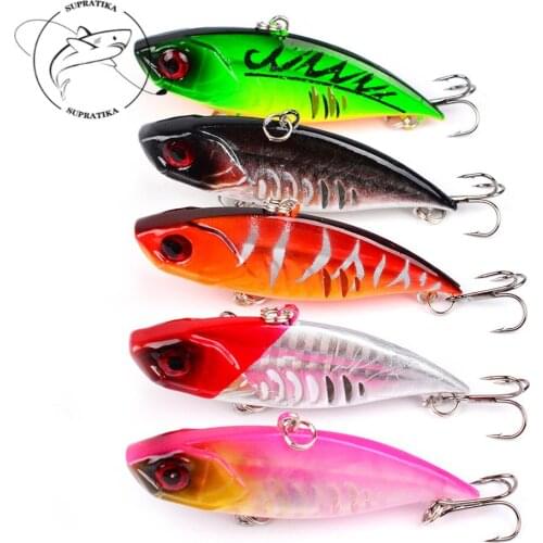 5Pcs/lot Sinking VIB Ration Fishing Lure 6.5cm/11g Sea Fishing Crankbait Pesca Artificial Bass Bait Tackle