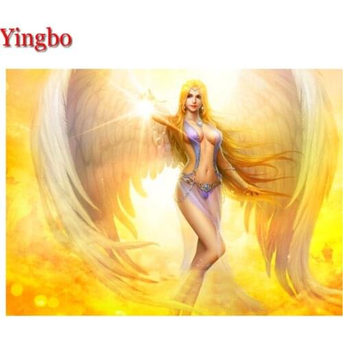 5D Diy Diamond Painting Golden angel beauty Full Square/Round Diamond Embroidery Crafts Home Decor Mosaic Christmas Gift
