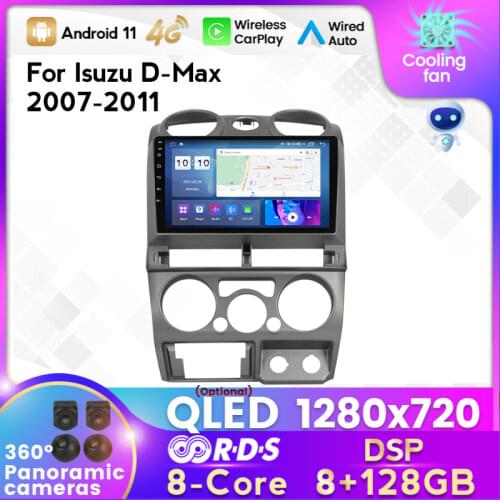 MEKEDE 6G+128G android 10 Car Radio Multimedia Video Player Navigation GPS for ISUZU DMAX MU-7 2007-2011 2 din no dvd caprplay