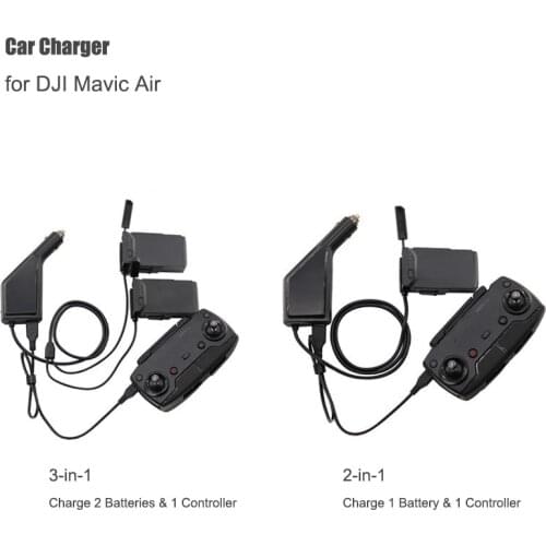 Car Charger For DJI Mavic Air Intelligent Battery Charging Hub Mavic Air Car Connector USB Adapter Multi Battery Car Charger