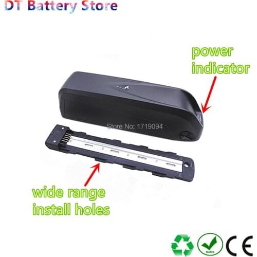 Free shipping 40A 30A BMS 52v 17.5ah li-ion down tube new hailong shark e-bike battery pack with charger