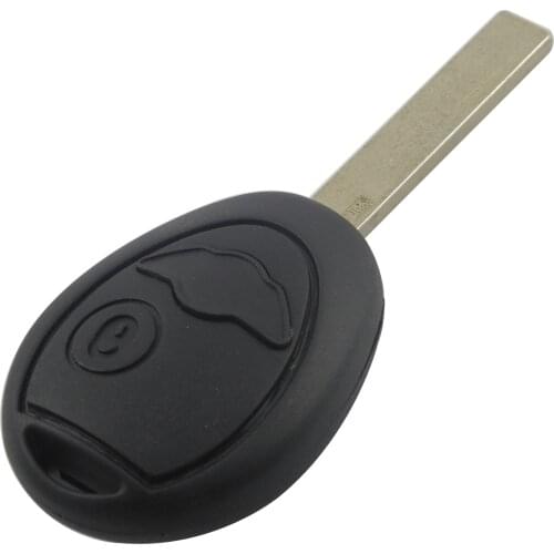 Bilchave 10pcs 2 Buttons Remote Smart Car Key Shell For Bmw Mini Cooper R50 R53 Car Key Replacement Uncut Key Blabe