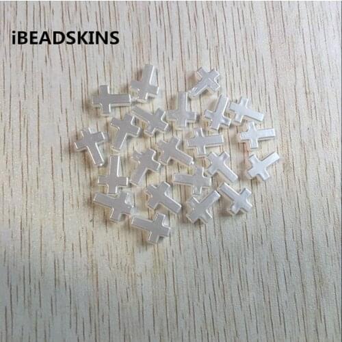 16x12mm1400pcs/lot white color Acrylic Imitation pearl Mini cross shape Beads for Jewelry DIY #001 (Design as shown)