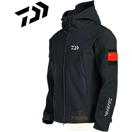Autumn Diawa Fishing Jacket Mens Winter Waterproof Fishing Clothes Outdoor Hiking Windproof and Warm Jacket New Diawa Jacket
