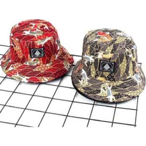 Printed Reversible Bucket Hat For Women Spring Summer Fishing Cap Two Side Wear Beach Panama Hat Casual Fishermen Sun Hat Sunhat