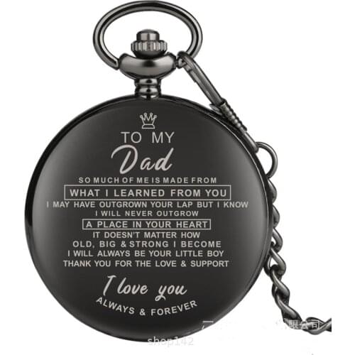 Fathers Day Gift Pocket Watch Birthday Gift For Dad Thanksgiving Day Present Father