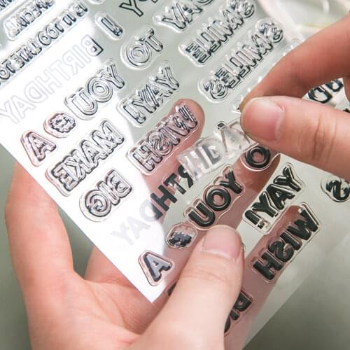 Perpetual Calendar Pattern Transparent Clear Stamps / Silicone Seals for Santa Claus DIY Scrapbooking Christmas Card Making