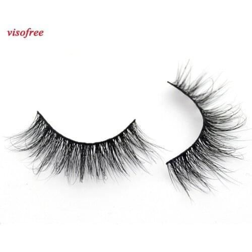 Visofree Eyelashes 3D Mink Lashes Crossing Mink False Eyelashes Hand Made Full Strip Eye Lashes cilios naturais 03