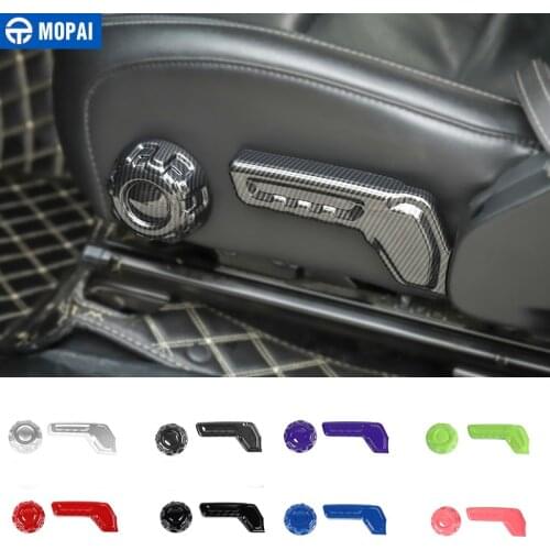 MOPAI Car Seat Adjustment Knob Handle Decoration Cover Accessories for Jeep Wrangler JL 2018 for Jeep Gladiator JT 2018