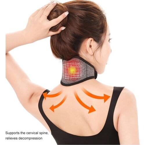 Self-heating neck massage tourmaline magnetic infrared heating shield to dilate blood vessels and protect cervical spine W