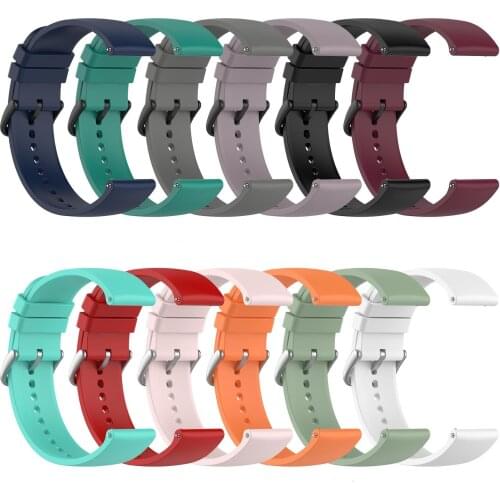 Replace Sports Strap WatchBands For Amazfit GTS 2e 2 Mini Pop Pro BIP U Watch Accessories Elastic Durable Silicone Wrist Strap