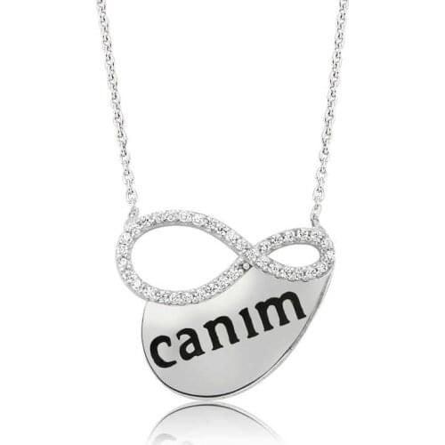 Tevuli 925 Sterling Silver Dear Written Infinity Ladies Necklace