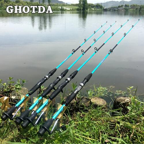 GHOTDA 1.5M 1.8M Lure Rod 2 Section Spinning Casting Fishing Rod Travel Fishing Pole