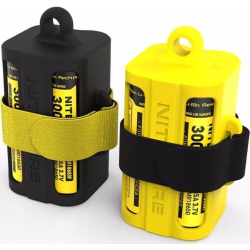 Multi-purpose portable battery magazine NITECORE NBM40 Battery Magazine Silicon battery case for 4 18650 batteries