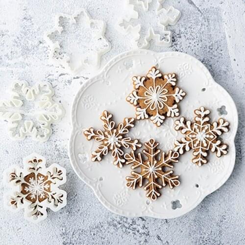 Snowflake Cookie Cutters Biscuit Mold Cake Decorating Fondant Cookies Cutter Kitchen Tools Cake Decorating Fondant Tools