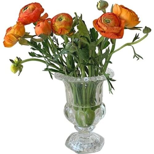 Vase Home Decore Flowerpot European Room Decoration Terrarium Modern Decoration Storage Makeup Brush Holder Glass Candle Holder