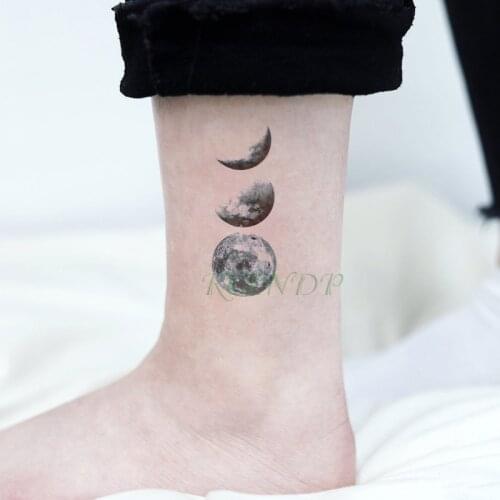 Waterproof Temporary Tattoo Moon tatto stickers flash tatoo fake tattoos hand foot neck arm body art for men girl women