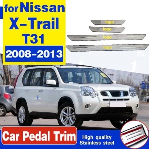 High quality Stainless Steel external Scuff Plate/Door Sill Door Sill for Nissan X-Trail X Trail 2008-2013 Car Styling