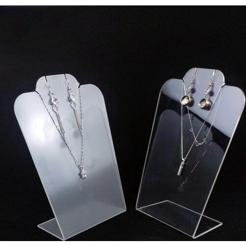 Acrylic jewellery stand for earrings and necklaces organizer necklace jewerly holder collar jewerly display showcase piercing