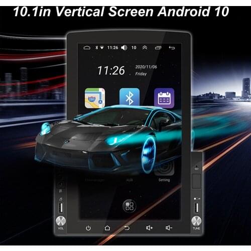 16GB ROM Car Radio MP5 Player 10.1" HD Vertical Screen GPS Navigation Android Multimedia Video Player Stereo Music USB AUX