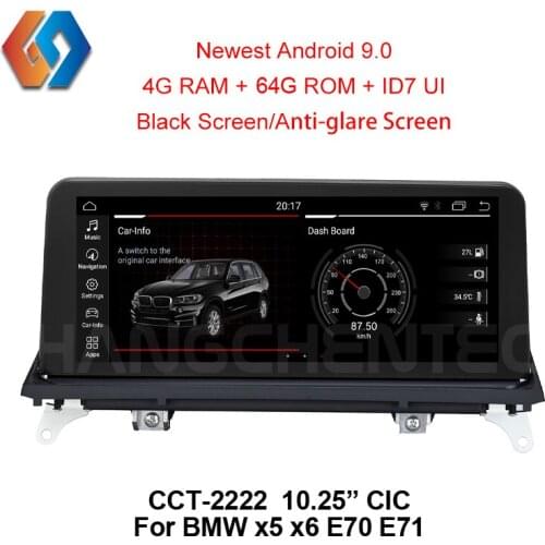 Car Multimedia GPS Navigation for BMW X5 E70 X6 E71 CIC System with Aux BT WiFi 3D Map New Android 9 64G Black Touch Screen 22