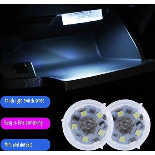 Car Switch Touch Control LED Ambient Light Lamp Mounted Wireless Lights Night Reading Light Car Roof Bulb Car Interior Light