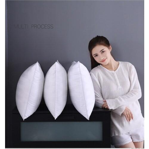 White Pillow Filling Neck Protector Pillow Core for Sleeping Bed Pillow 100% Cotton Cover Cushion Core Inner Home Textiles