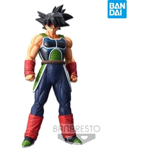 Original BANDAI Dragon Ball Super Limited Burdock Saiyan Grandista nero Interchangeable Head PVC 28CM Model Figure Gift Toys