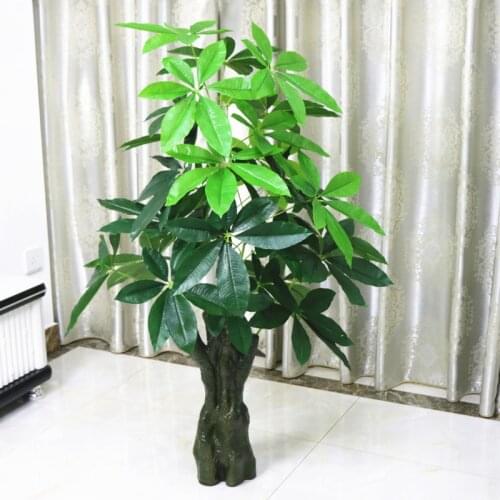 Fake Trees Pachira Macrocarpa Simulation Plant Floor Bonsai Large Living Room Bonsai Fake Flower