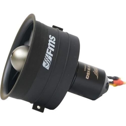 FMS 64mm 11-Blades Ducted Fan EDF with 2840 3900KV 3S 3840 3150KV 4S Brushless Motor for RC Airplane Ducted Fan Plane DIY Parts