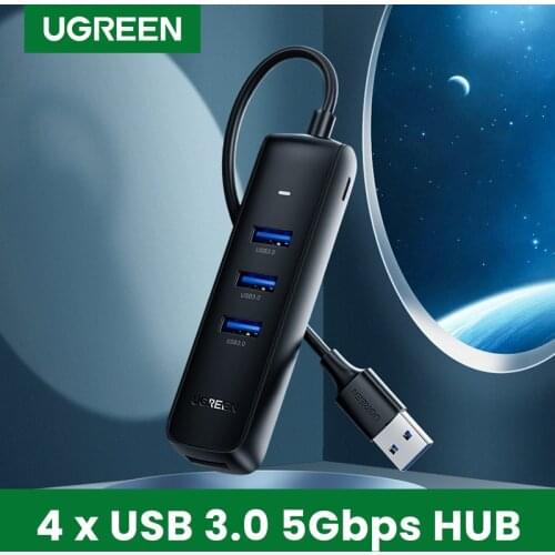UGREEN USB HUB 3.0 2.0 HUB Ultra Mini 4 Port USB 3.0 Splitter Micro USB Hub Adapter for MacBook Pro Surface MateBook PC USB HUB