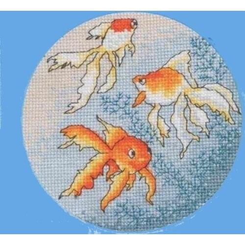 Beautiful Goldfish 23-23 Counted Cross Stitch 11CT 14CT 18CT DIY Chinese Cross Stitch Kits Embroidery Needlework Sets